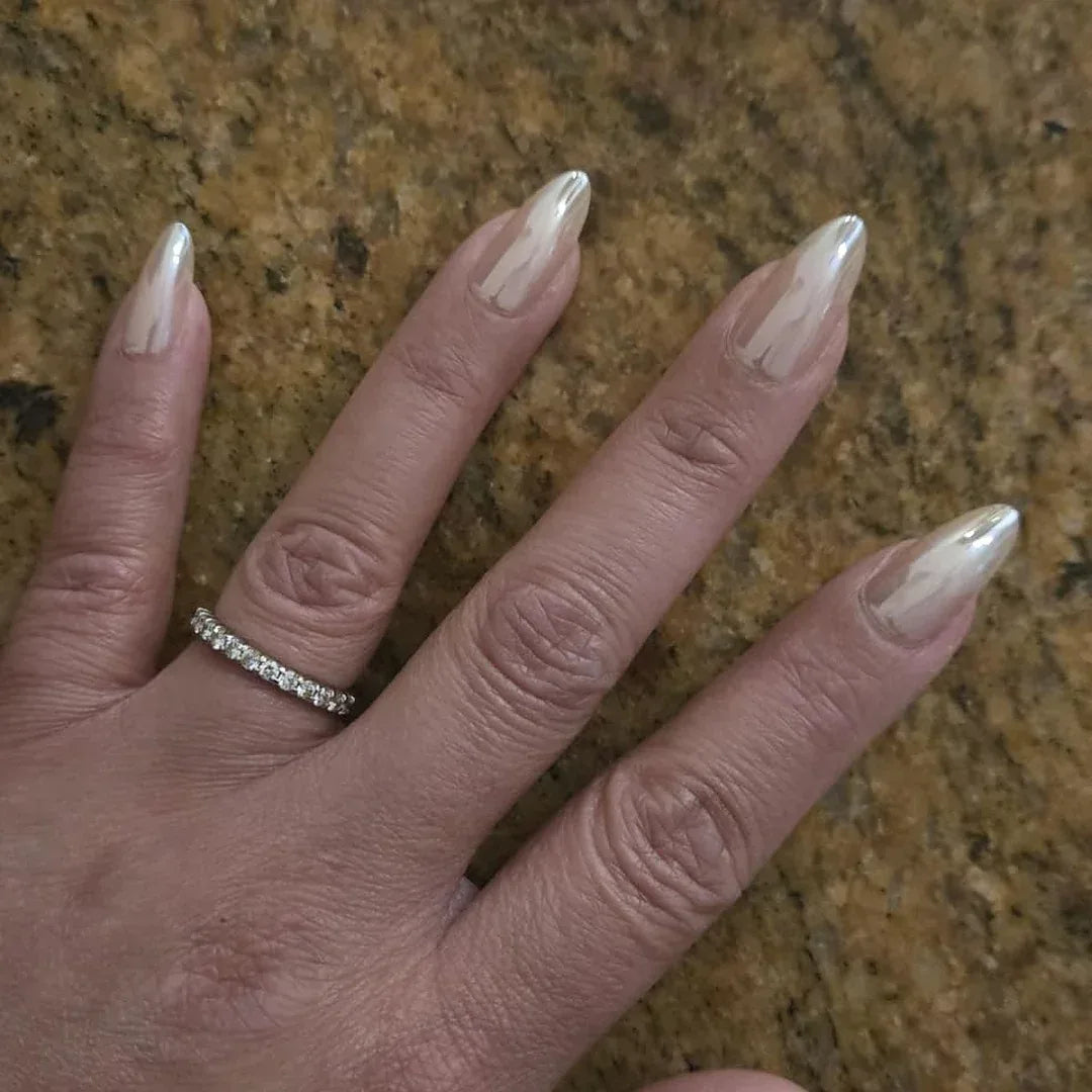 Mirror Glaze Almond Nails - Press On Nails
