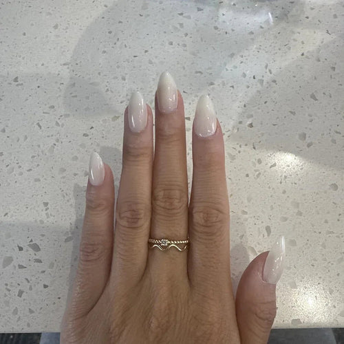 Milky Way Almond Nails  - Press on Nails