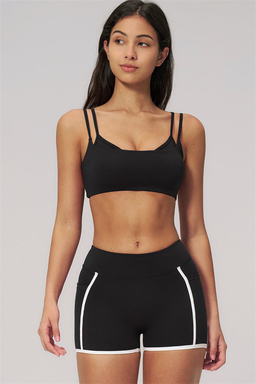 The Clarity Dual Strap Sports Bra Shorts 2-Piece Set