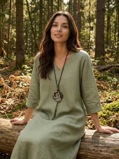 Artisanal Woodland Pendant Necklace