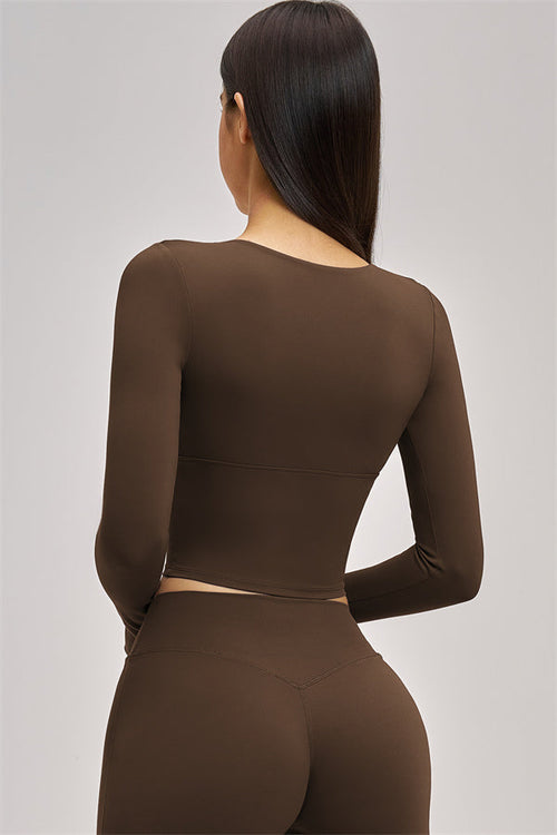 The Swoon Long Sleeve Crop top Leggings 2-Piece Set