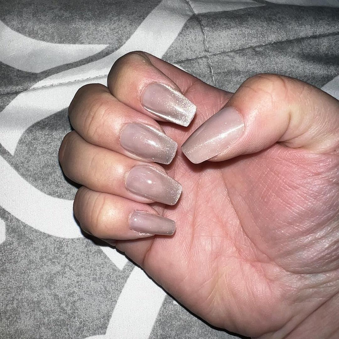 Starlight Shimmer Coffin Nails  - Press on Nails