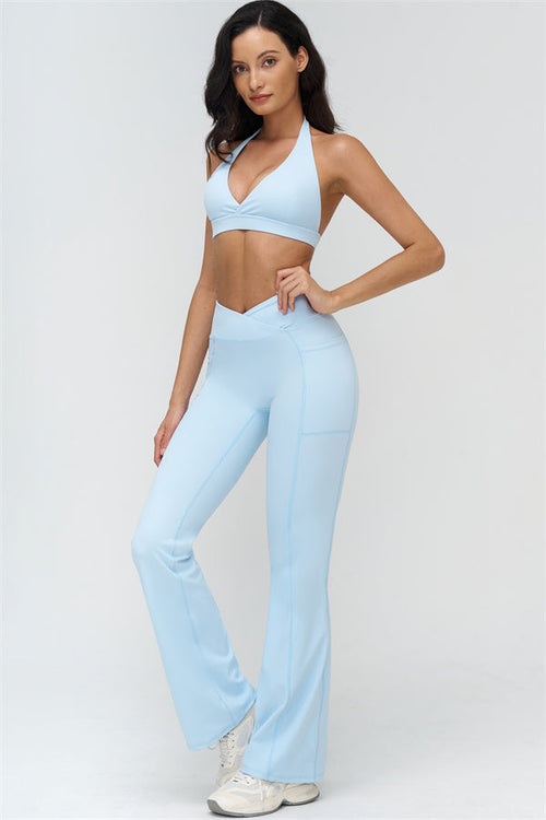 The BoldFit Sports Bra Flared Leggings 2-Piece Set