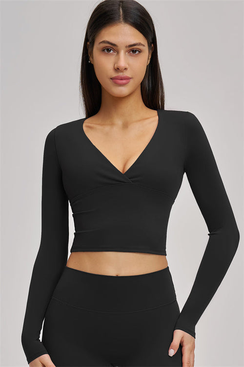 The Swoon Long Sleeve Crop top Leggings 2-Piece Set