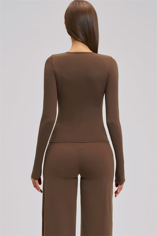 The Dynamic Long Sleeve T-shirt Straight Leg Pants 2-Piece Set