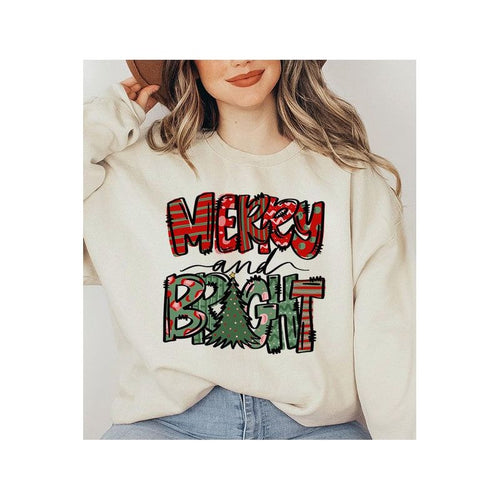 COLOR BEAR Merry & Bright Christmas Sweatshirt