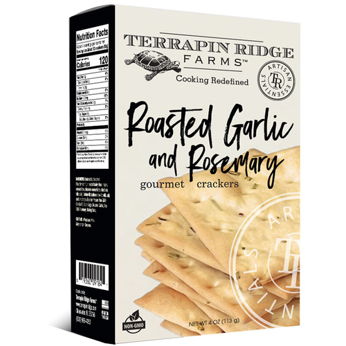 Roasted Garlic and Rosemary Crackers