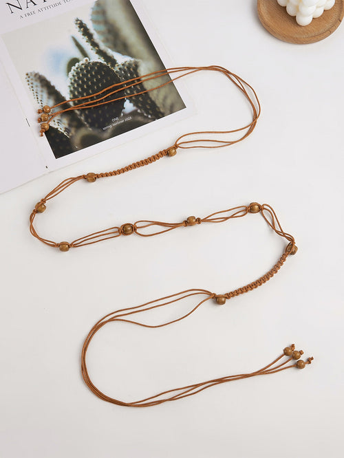 Cotton-Linen Knotted Belt