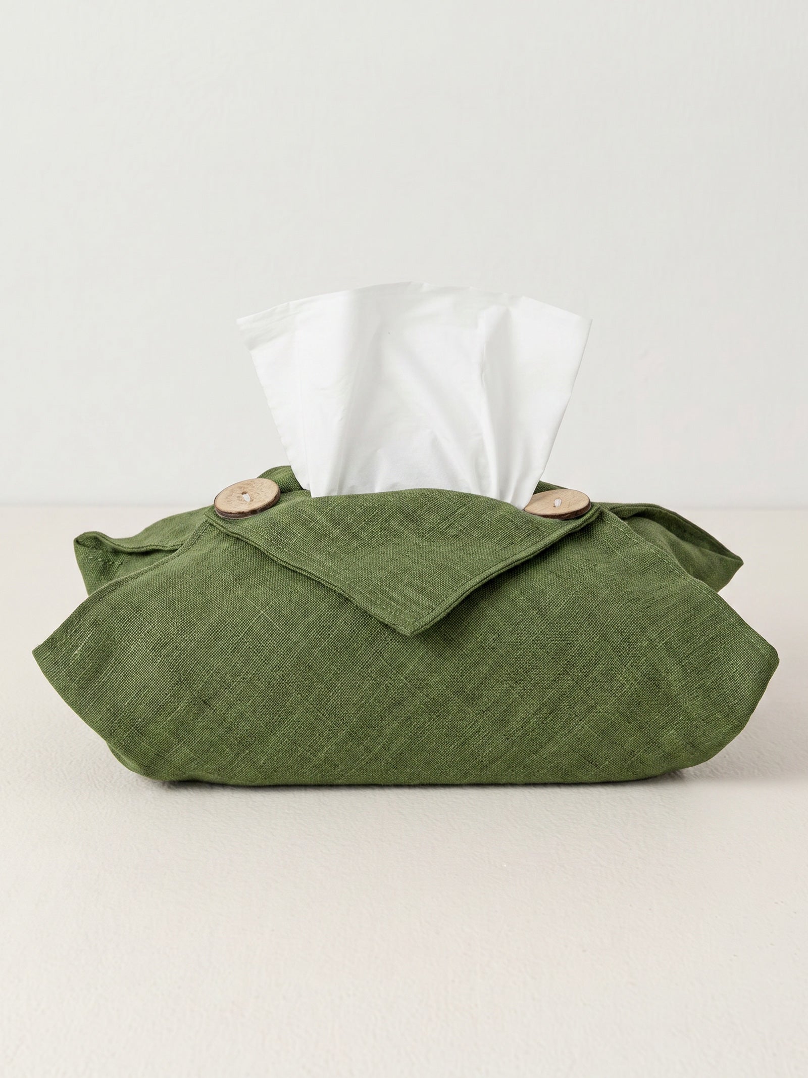 Linen Tissue Box Storage Cover