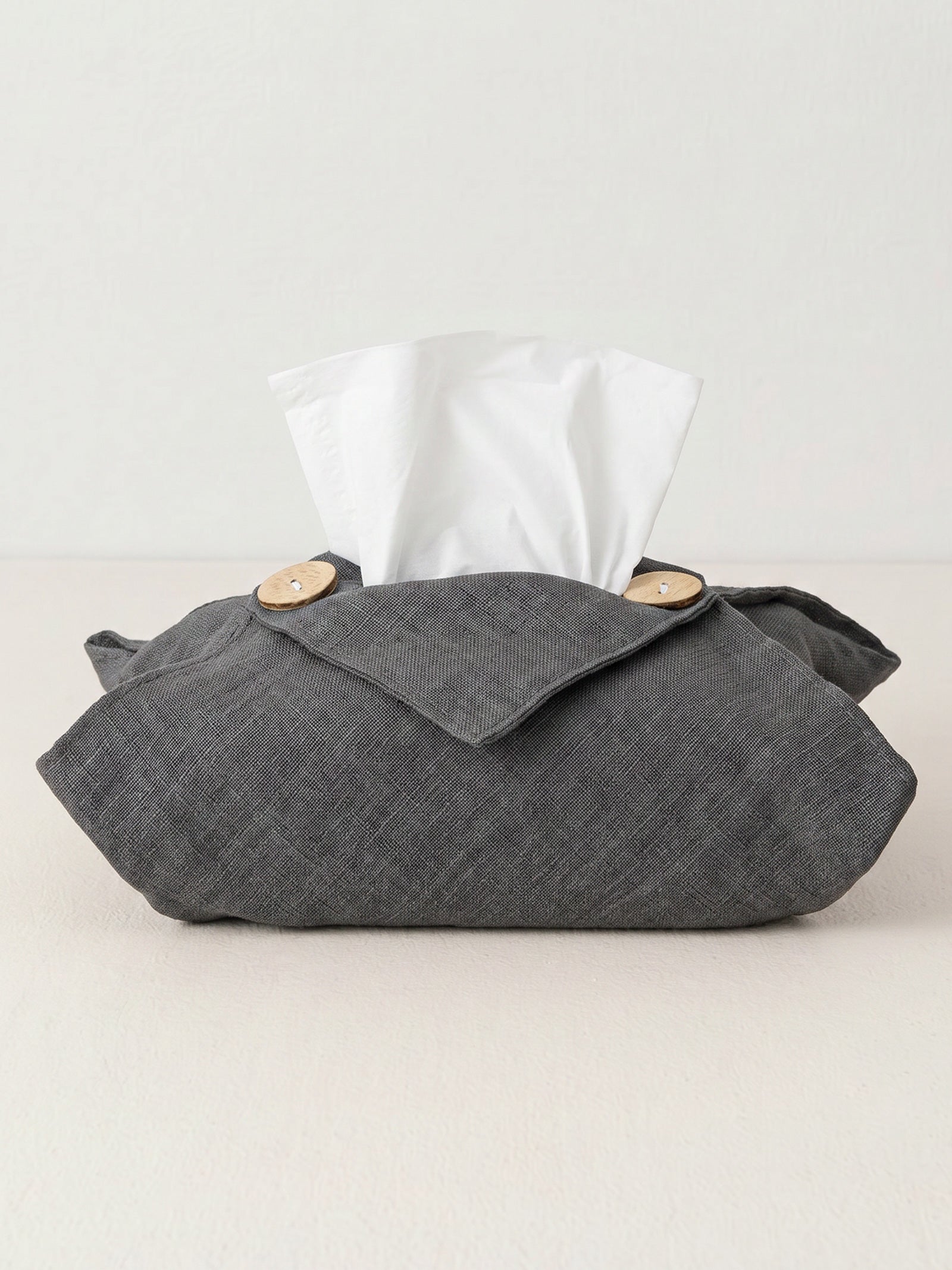 Linen Tissue Box Storage Cover