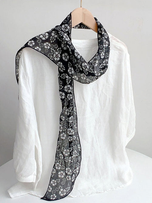 Ramie Vintage Print Handkerchief