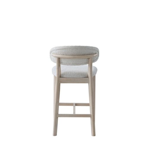 ACTU Counter Stools Set of 2, 26” Upholstered Bar Stools, Solid Wood, Mid-Century Modern