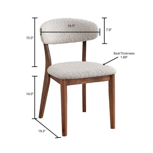 ACTU Scandinavian Dining Table Set with Upholstered Chairs for Small Spaces (Seats 4–6)