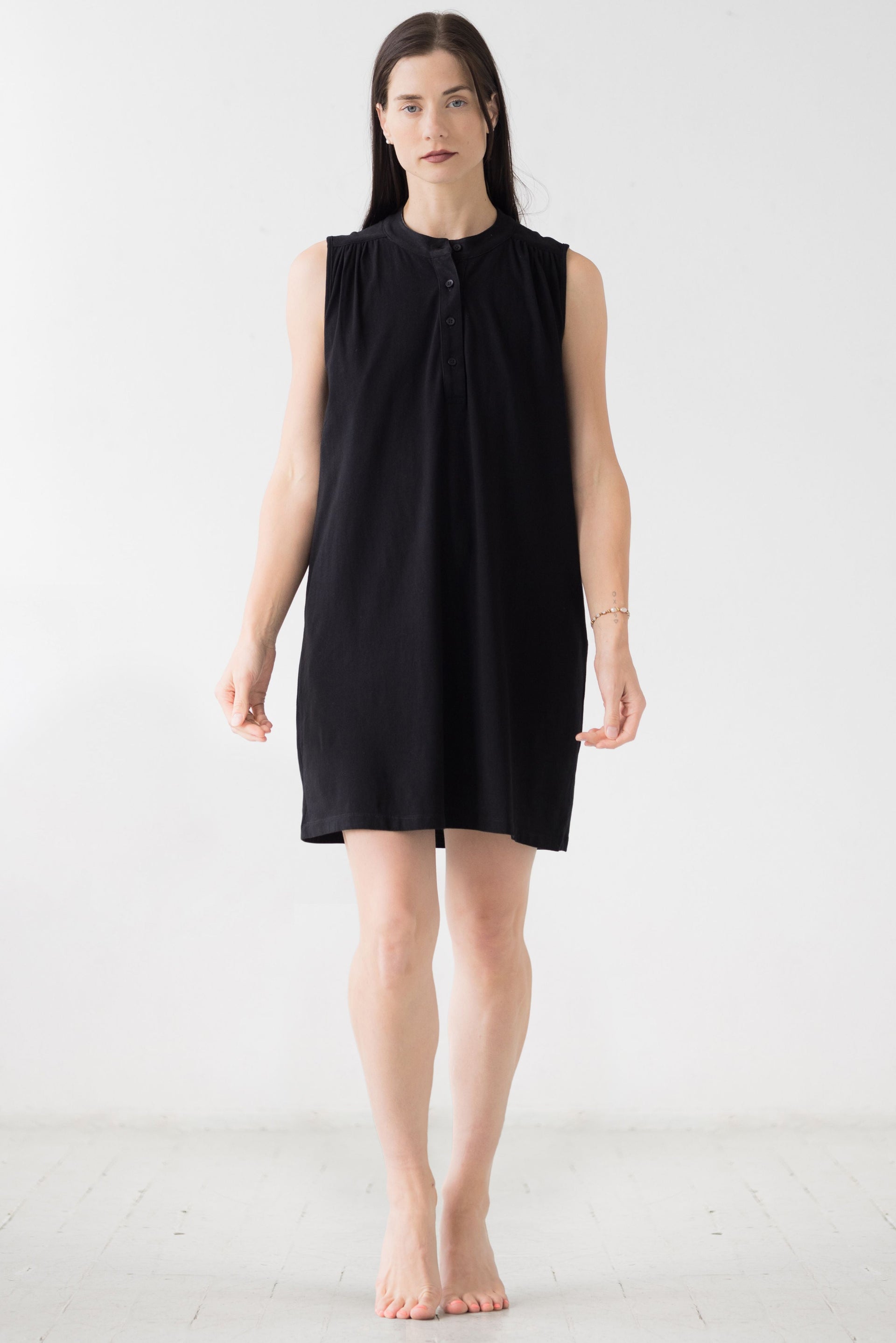The Aisha Cotton Mini Lounge Dress