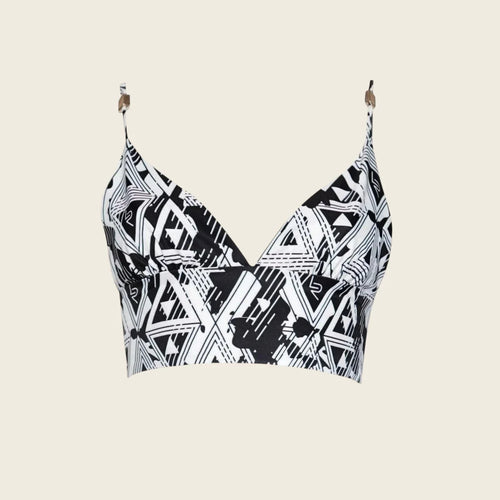 Amour Geometric Crop Top – Trendy Women’s Fashion Top
