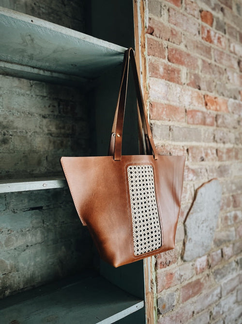 MILESTONE BAG Co. Women's Leather Riviera Tote
