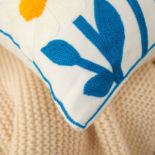 FANCY & STACY 18"x18" Sunshine Blossom Whimsical Floral FULL set of Throw Pillow with insert
