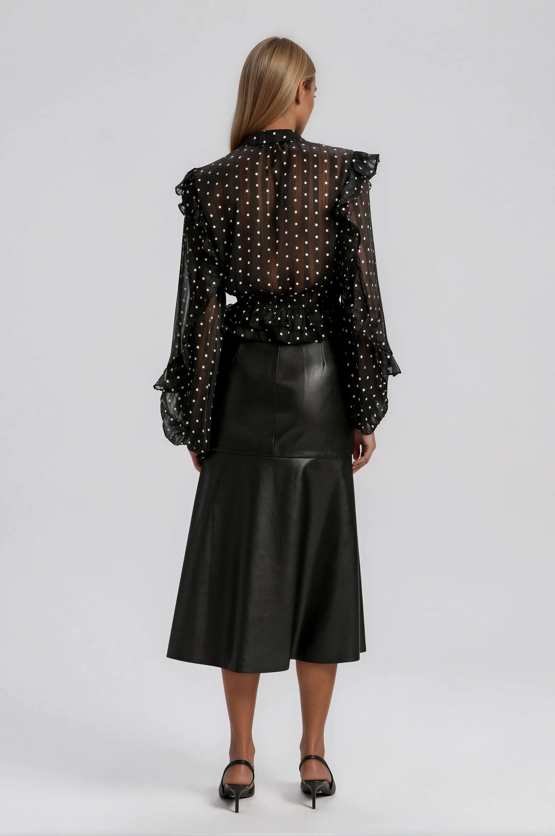 Kindra Vegan Leather Skirt – Black (Final Sale)