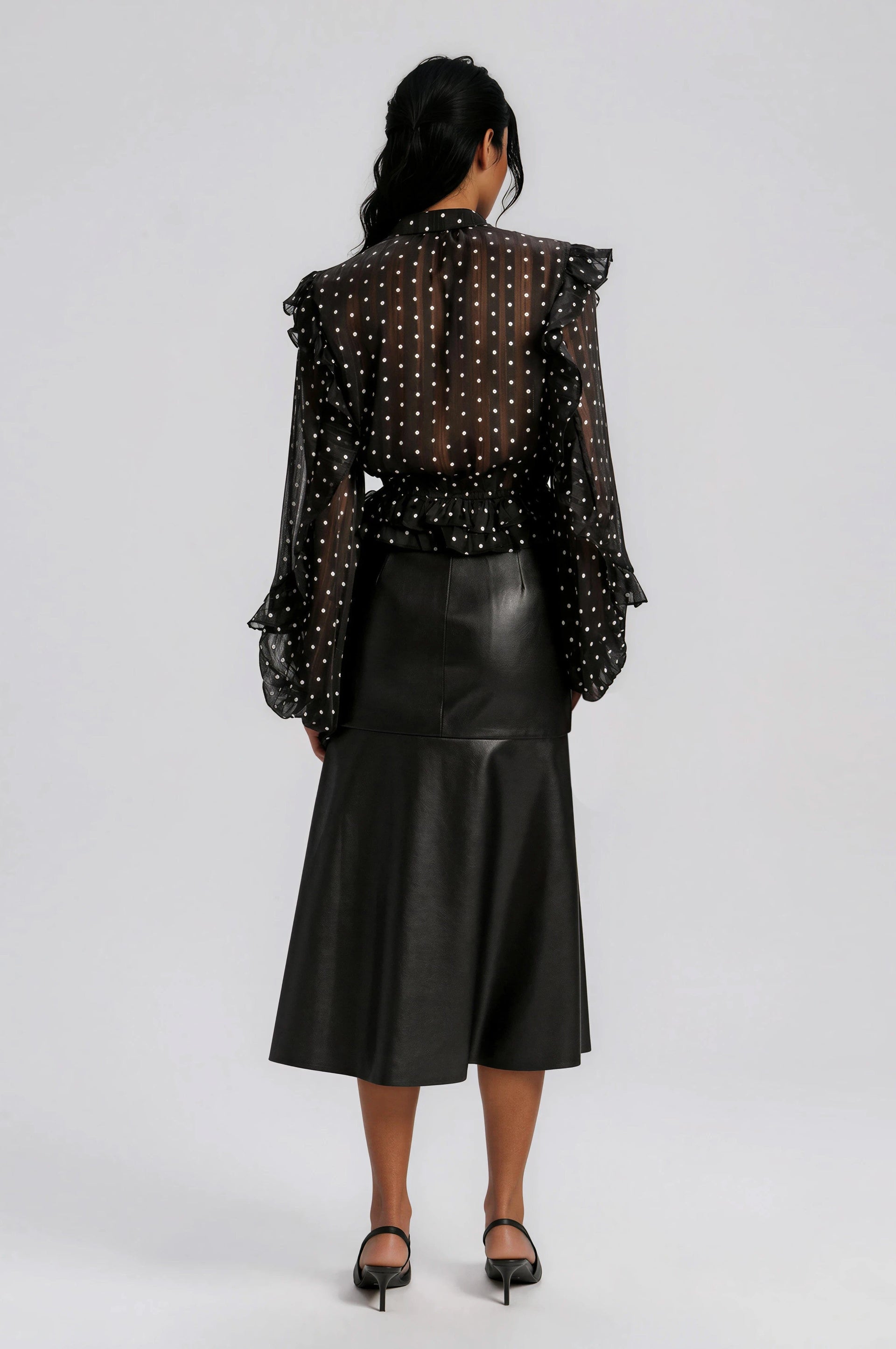 Kindra Vegan Leather Skirt – Black (Final Sale)