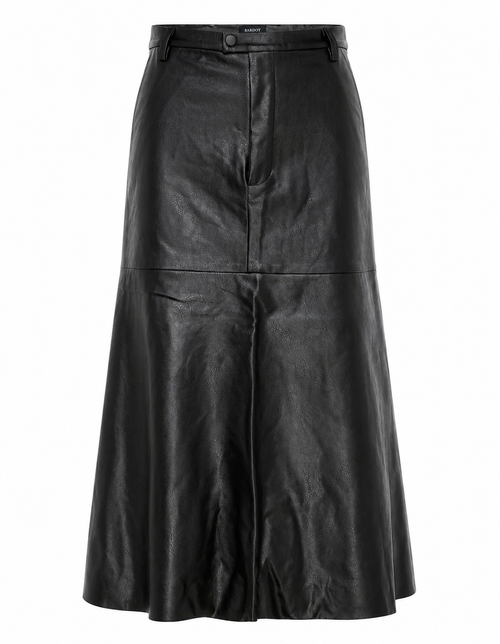 Kindra Vegan Leather Skirt – Black (Final Sale)