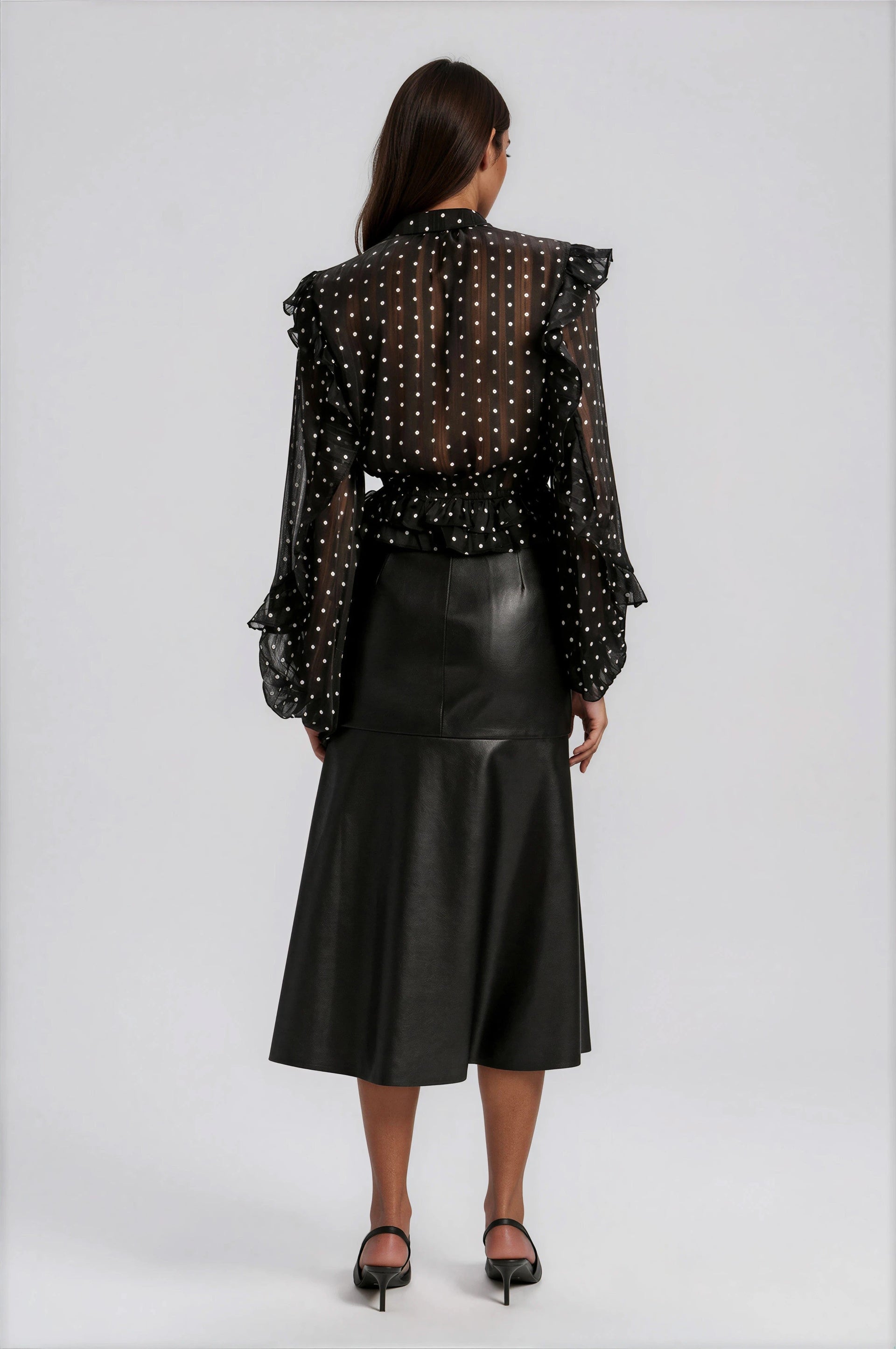 Kindra Vegan Leather Skirt – Black (Final Sale)