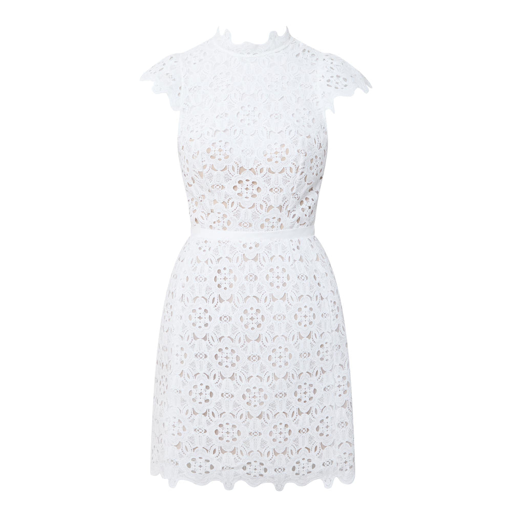 Rowen Hourglass Lace Dress – Orchid White (Final Sale)