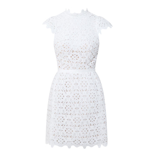 Rowen Hourglass Lace Dress – Orchid White (Final Sale)