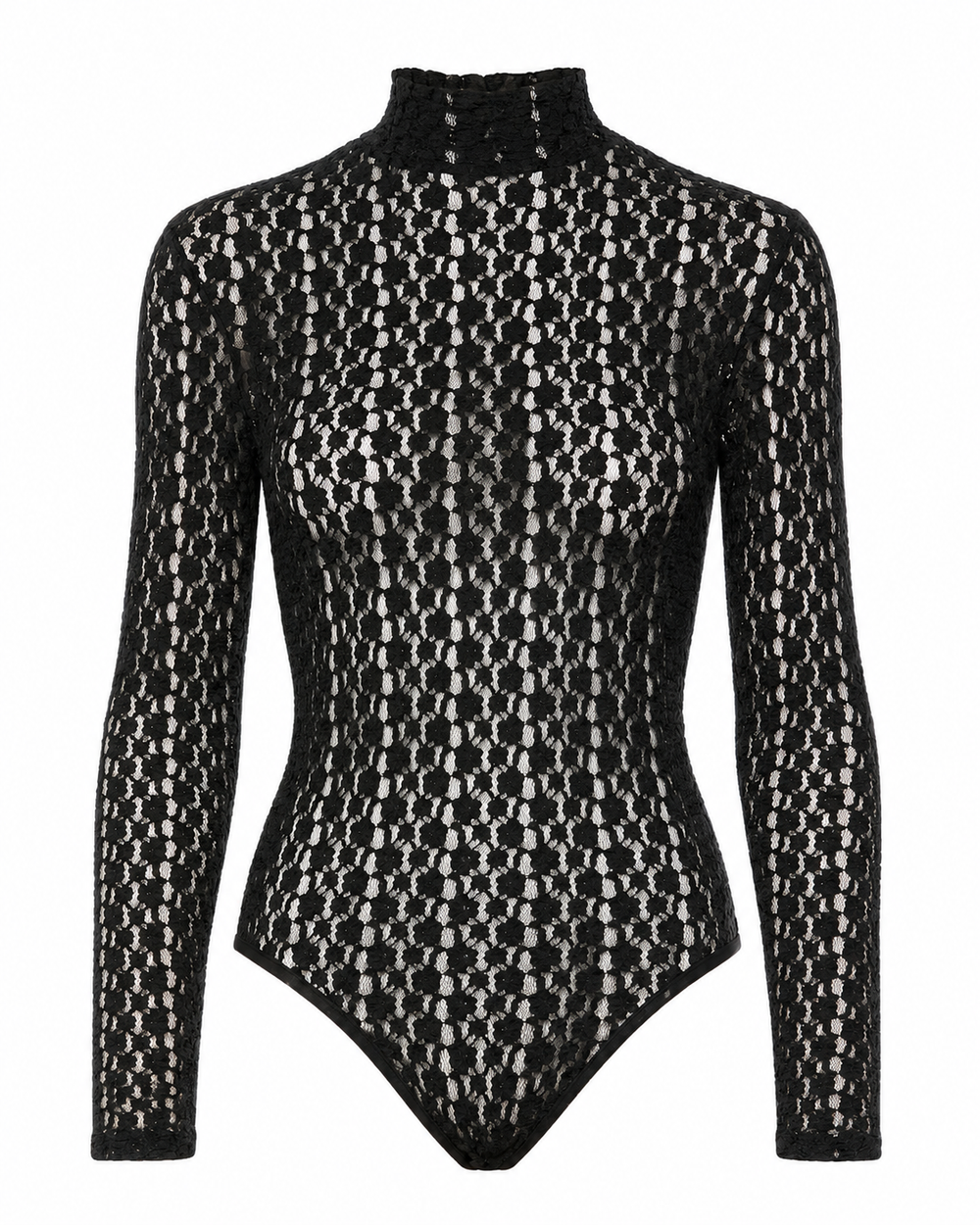 Vezza Floral Mesh Bodysuit – Black (Final Sale)