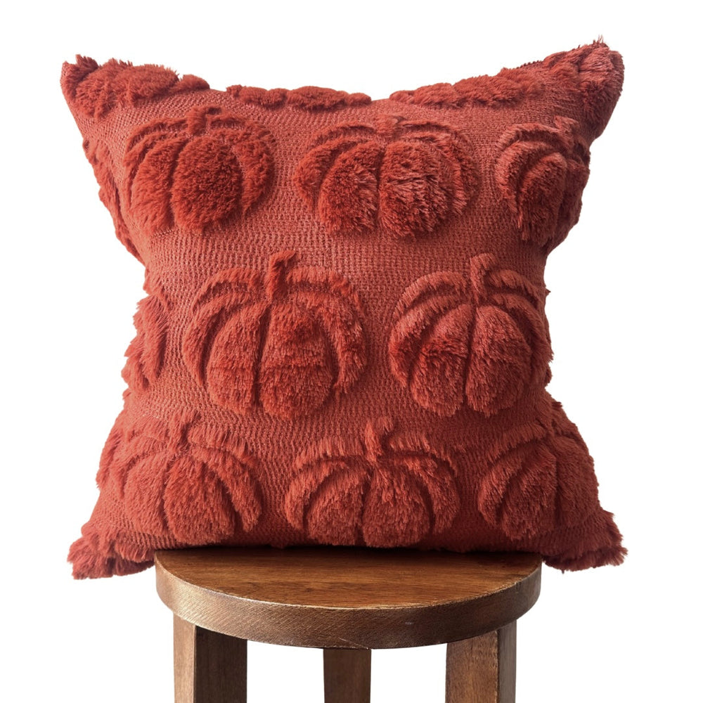 Busa Designs Dark Rust Pumpkin Pillow Cover