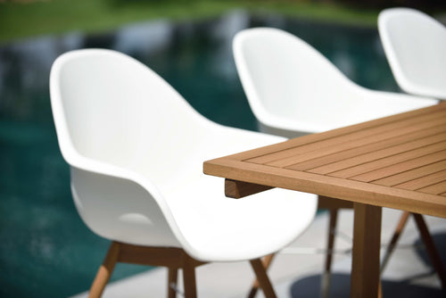 Leyland Table and 8 Chamonix Armchair Dining Set