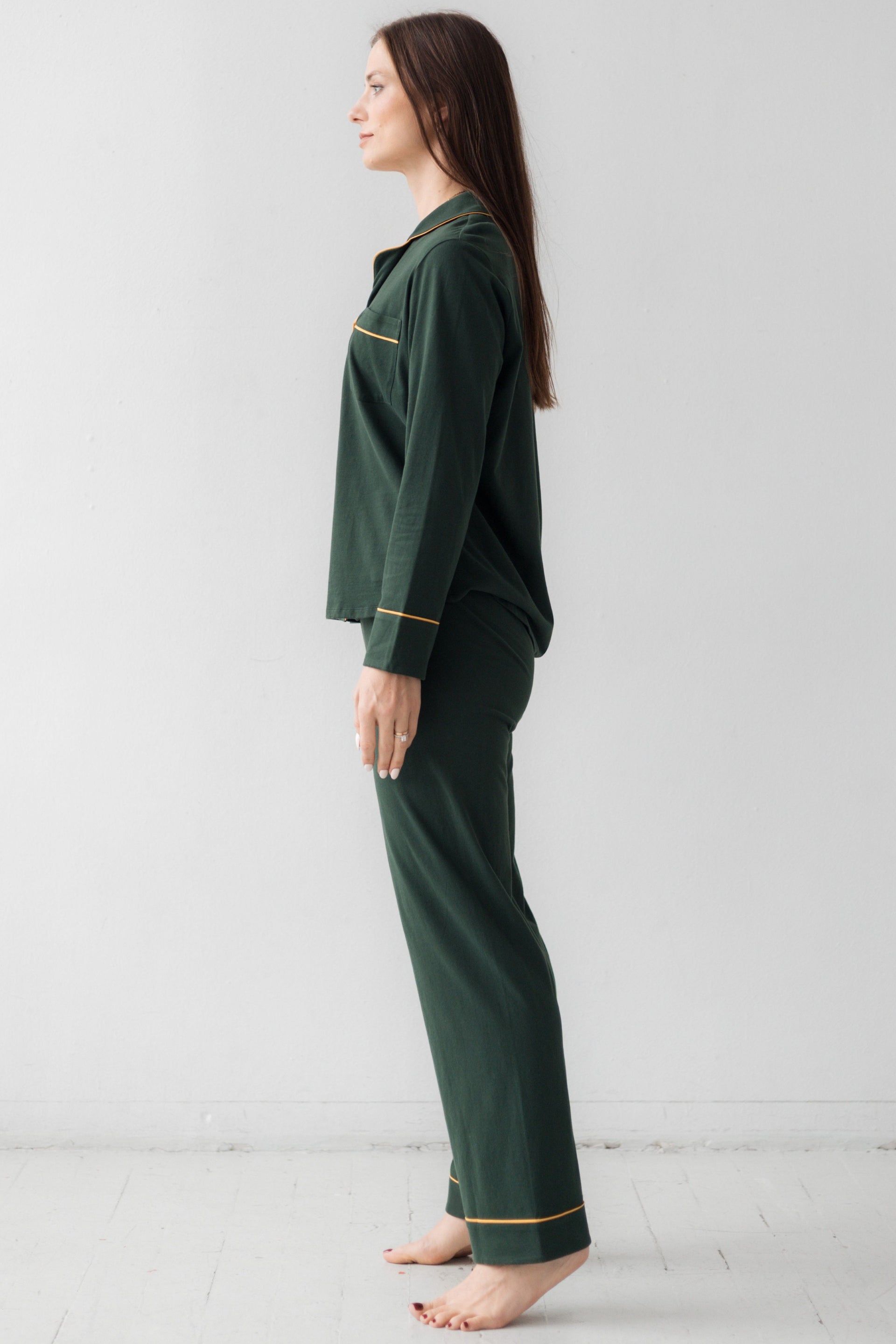 Classic Luxury Pajamas in Brushed Pima Cotton