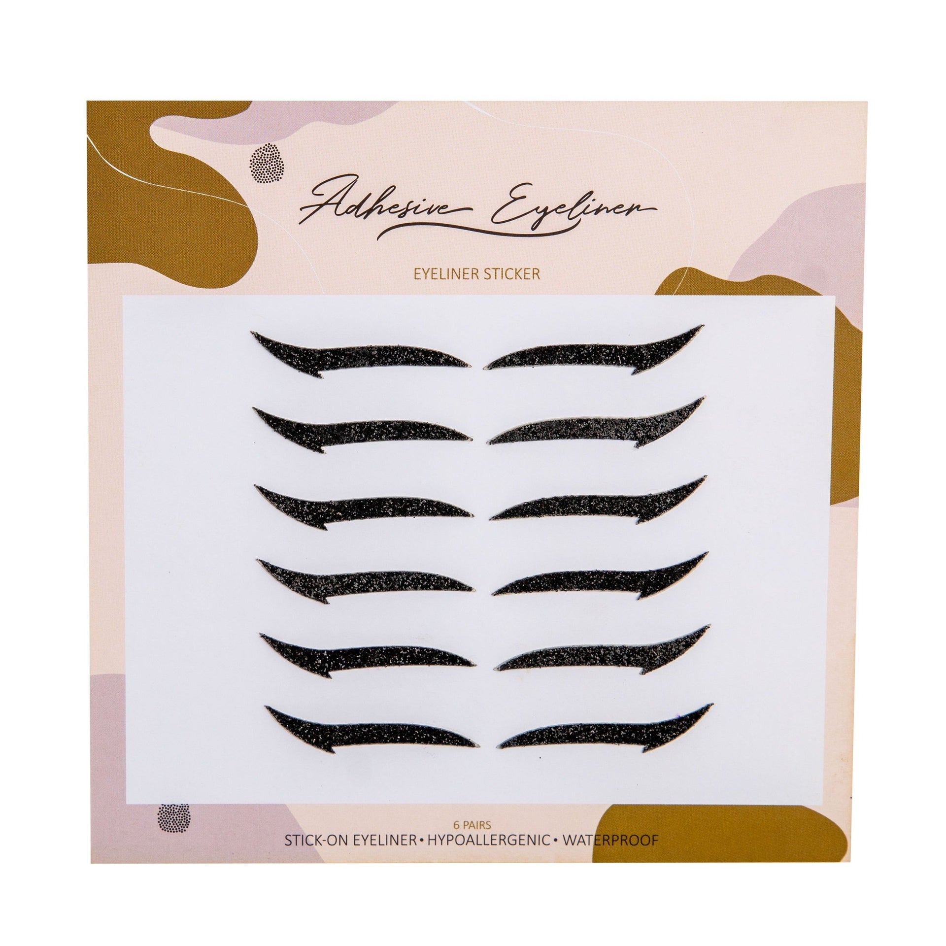 Eyeliner Sticker – Classic Black (6 Pairs) #2 Best-Seller Cat-Eye Set