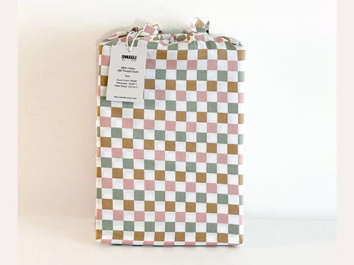 SHNUGGLE Bedding Set Colorful Checker