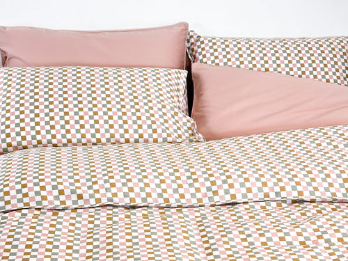 SHNUGGLE Bedding Set Colorful Checker