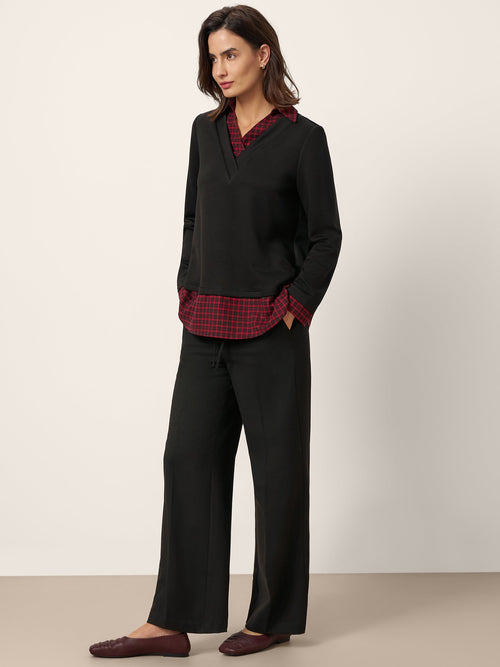 Johnny Collar Long-Sleeve Top URSA