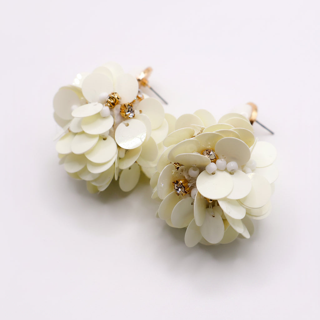 Margaux Ball Earrings – Luxury Crystal Beaded Statement Earrings