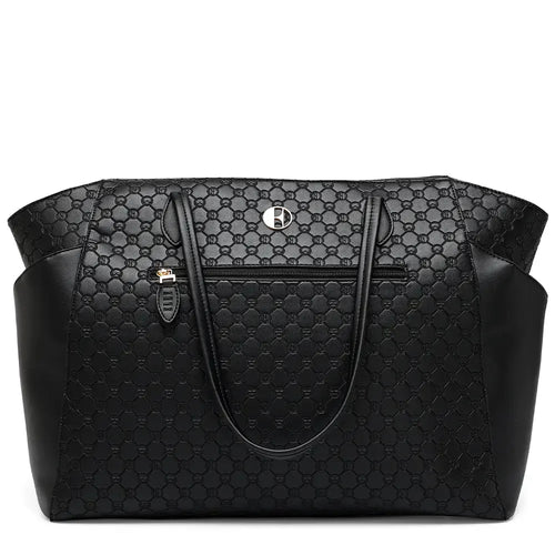 Compass 32L Vegan Leather Monogram Weekender Tote Bag