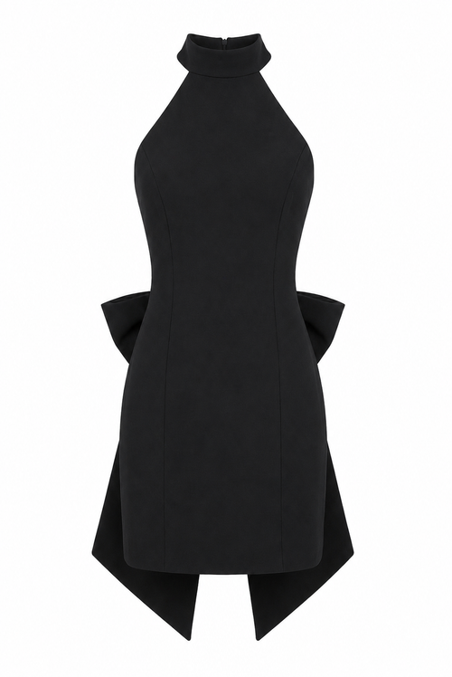 Eden Cocktail Mini Dress – Black