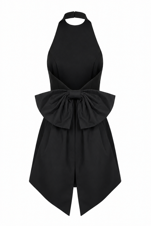 Eden Cocktail Mini Dress – Black