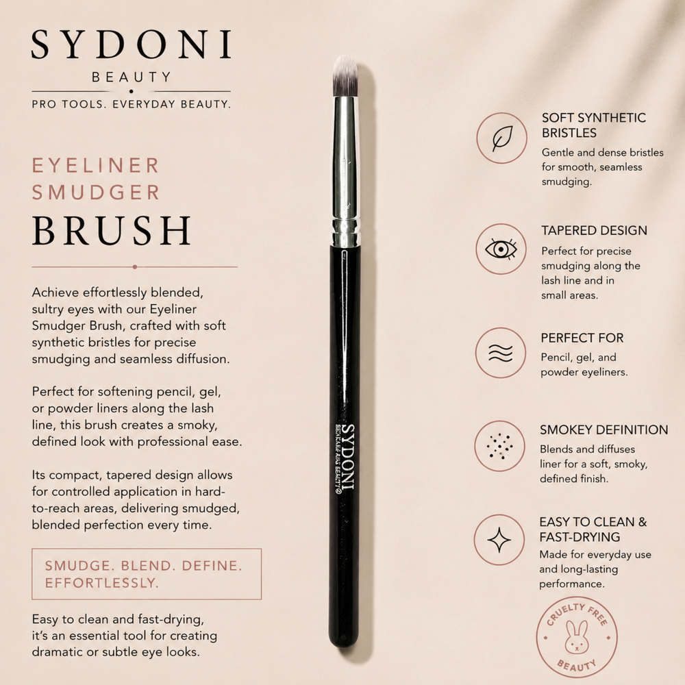 SYDONI EYELINER SMUDGER BRUSH - Synthetic Bristles