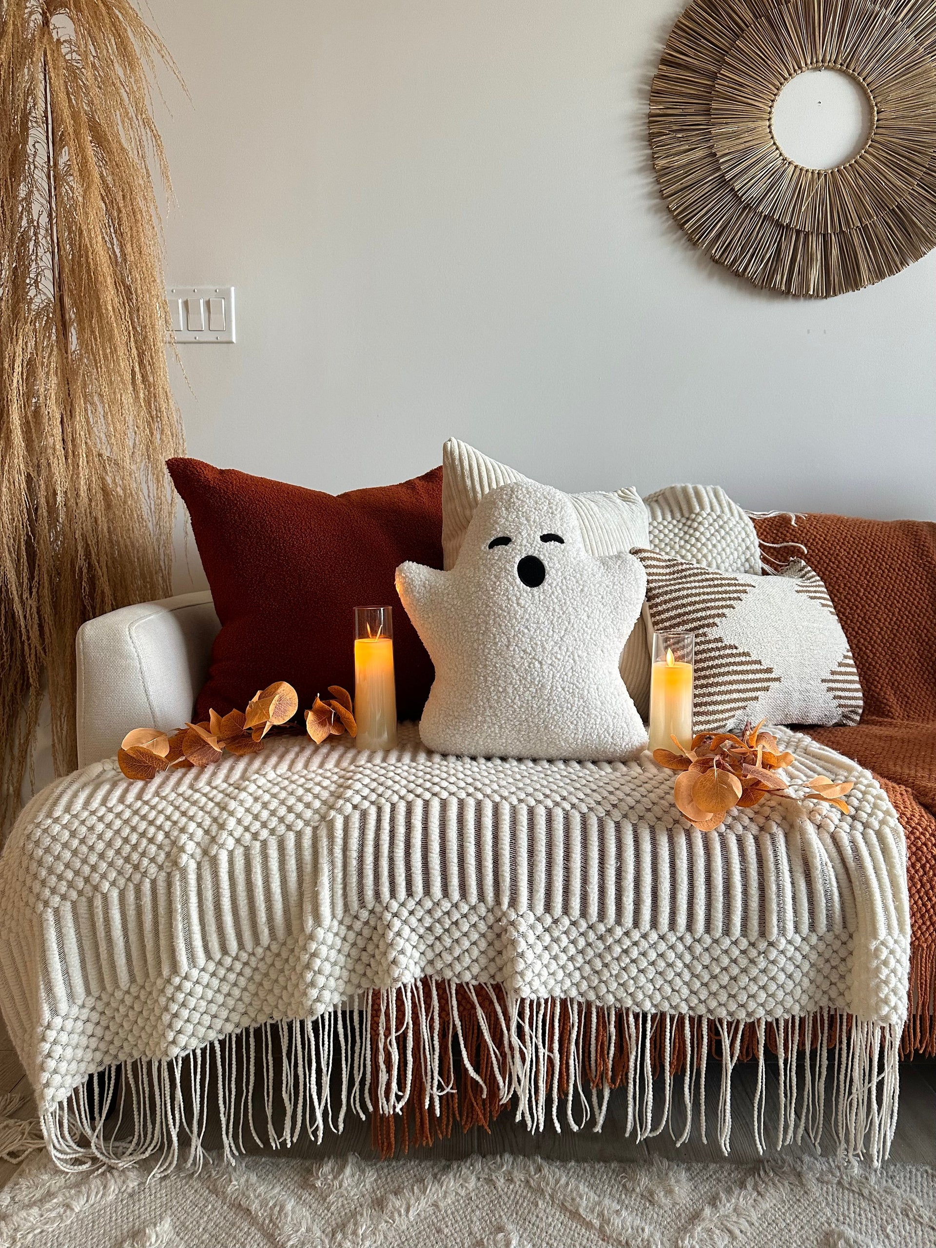 Sherpa Ghost Pillow
