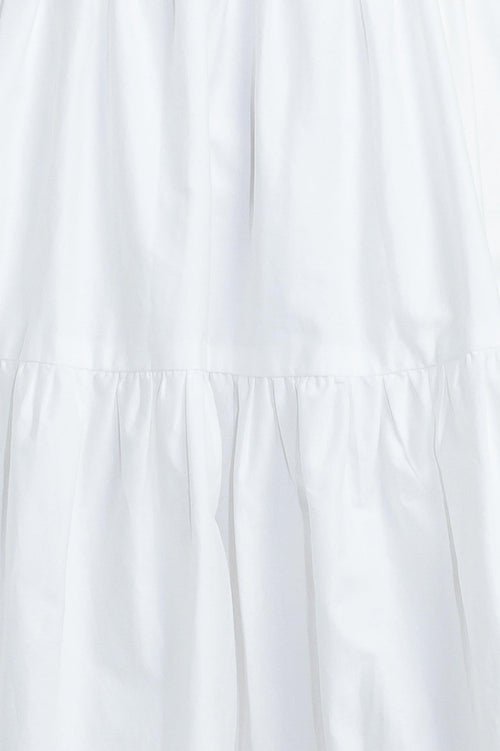 SWEETHEART TIERED ROMANCE WOVEN MIDI DRESS