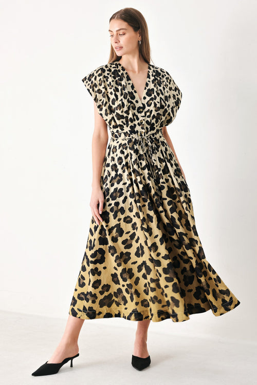 [PREORDER] WILD MUSE WOVEN MIDI DRESS