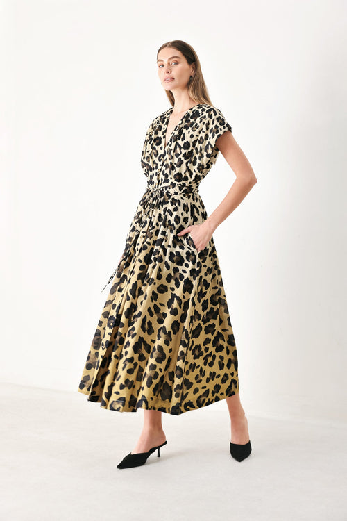 [PREORDER] WILD MUSE WOVEN MIDI DRESS