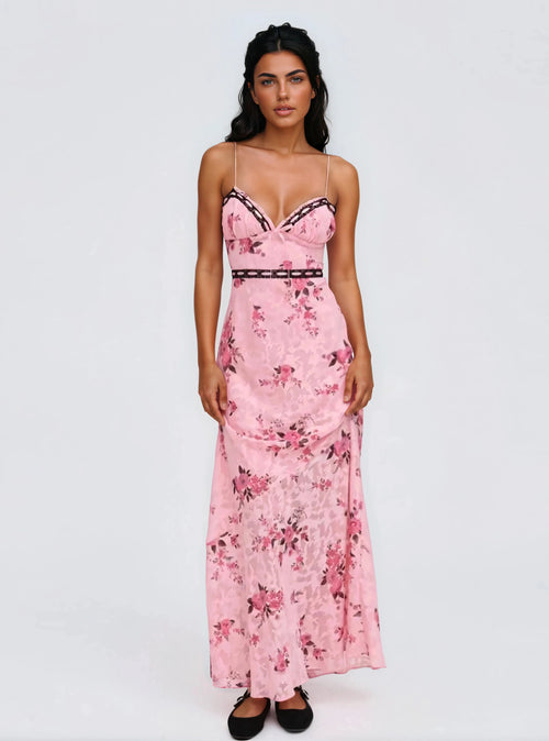 Guinevere Maxi Dress - Pink (Final Sale)