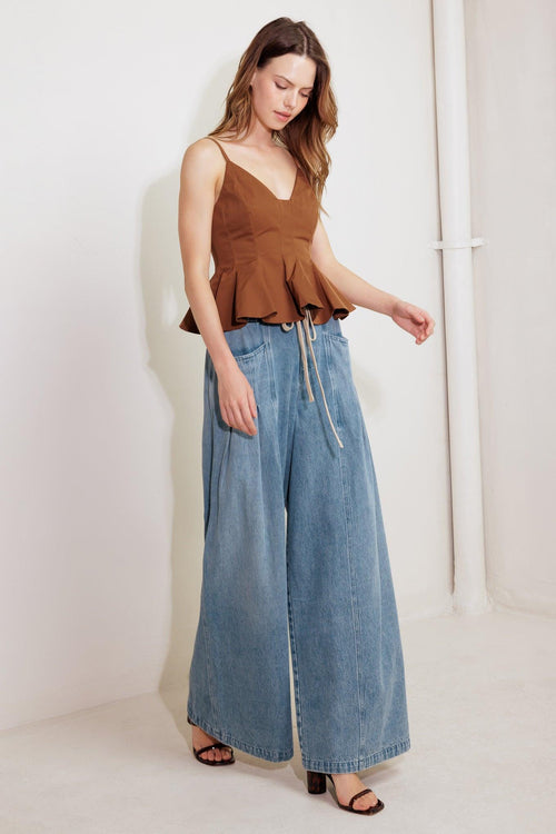 CALM & COLLECTED BLUE DENIM PANTS
