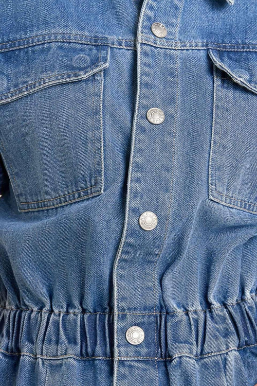 RELAX UTILITY DENIM JUMPSUIT