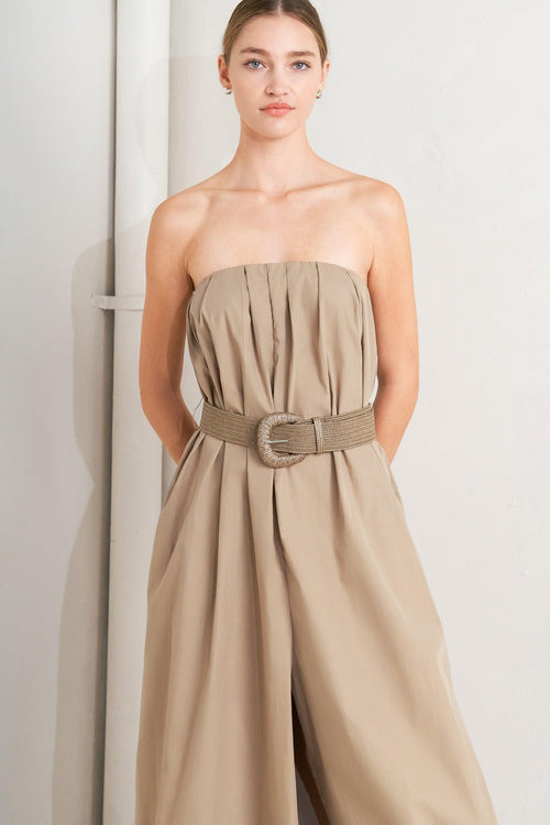 QUIET SENSUALITY WOVEN JUMPSUIT