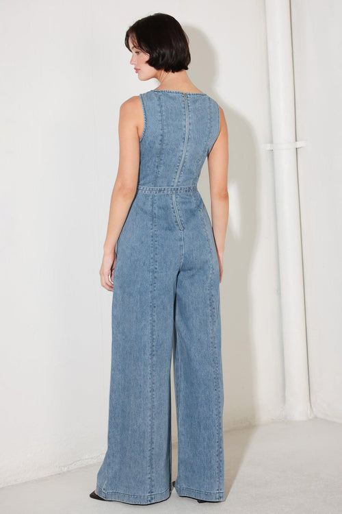 ELEVATED EDGE DENIM JUMPSUIT