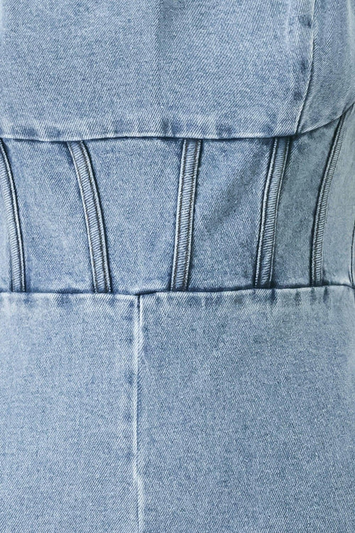 SKYLINE SWEETHEART DENIM JUMPSUIT